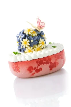 Clearance Dobla Chocoladedecoratie Paars Bloemetje (120 stuks)