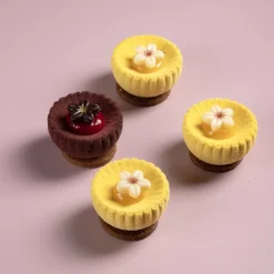 Hot Dobla Chocoladedecoratie Bloem Wit (80 stuks)