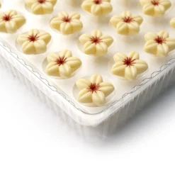 Hot Dobla Chocoladedecoratie Bloem Wit (80 stuks)