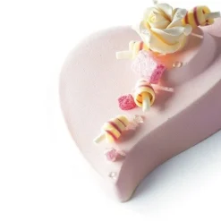 Sale Dobla Chocoladedecoratie Rozen Wit/Lila (180 stuks)