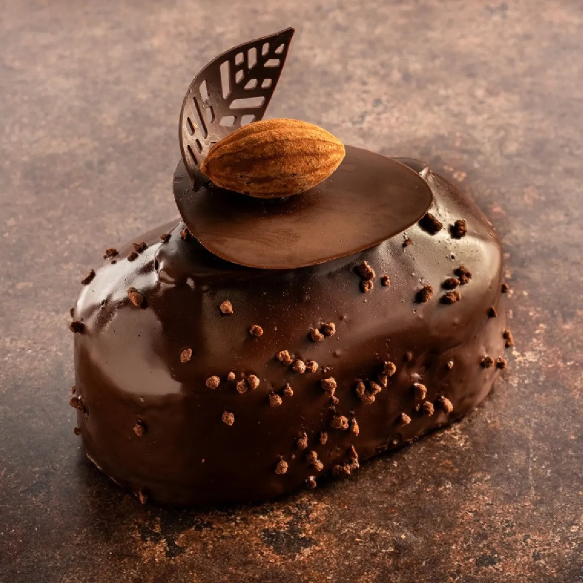 Hot Dobla Chocoladedecoratie Gebogen Blad (96 stuks)