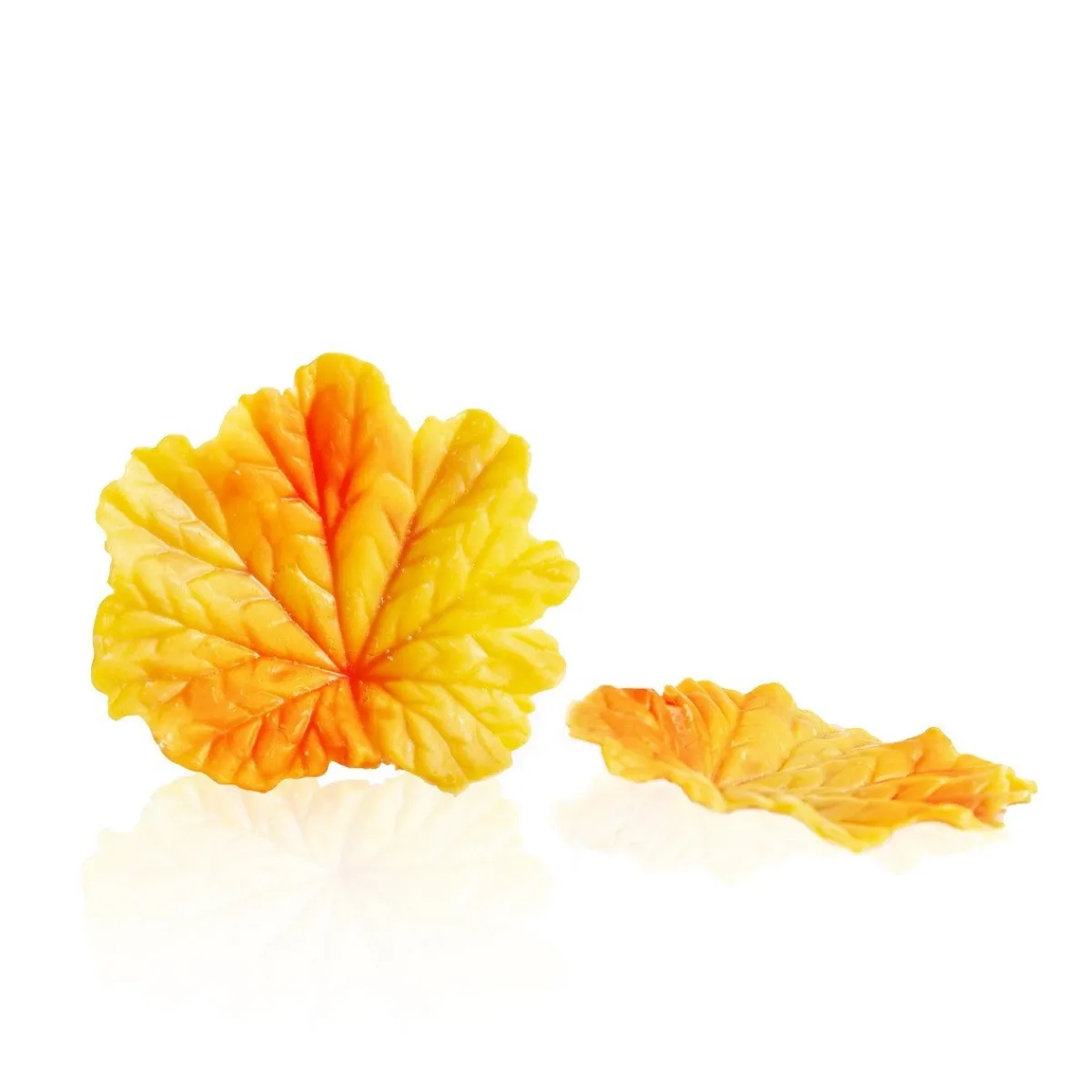 Discount Dobla Chocoladedecoratie Herfstblad Geel (24 stuks)