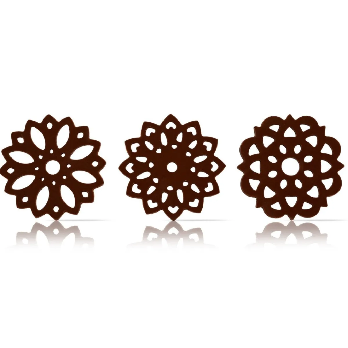 Dobla Chocoladedecoratie Lace Bloemen Puur (216 stuks)