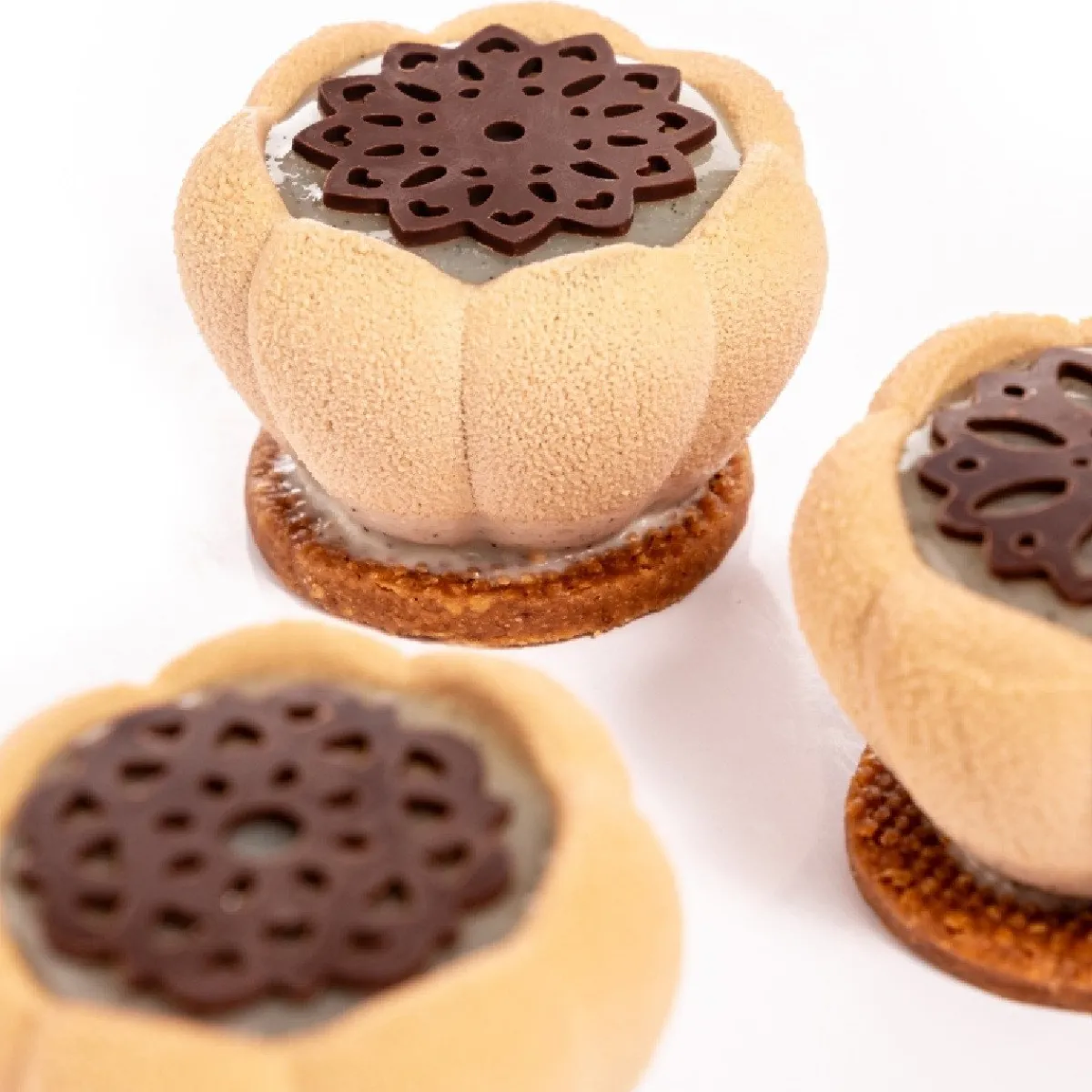 Dobla Chocoladedecoratie Lace Bloemen Puur (216 stuks)