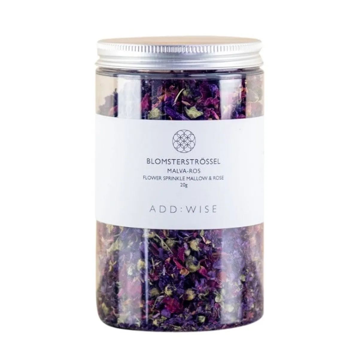 Sale AddWise Eetbare Bloemen Mallow & Rose 25g