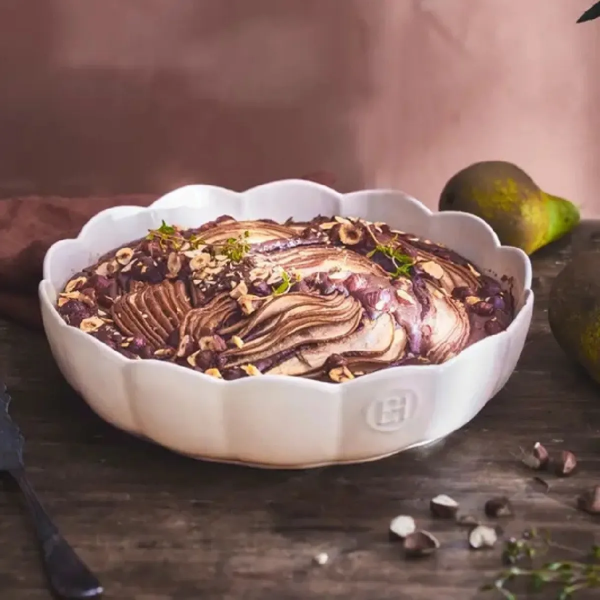 Discount Emile Henry Madeleine Taartvorm Rond Argile Ø27cm