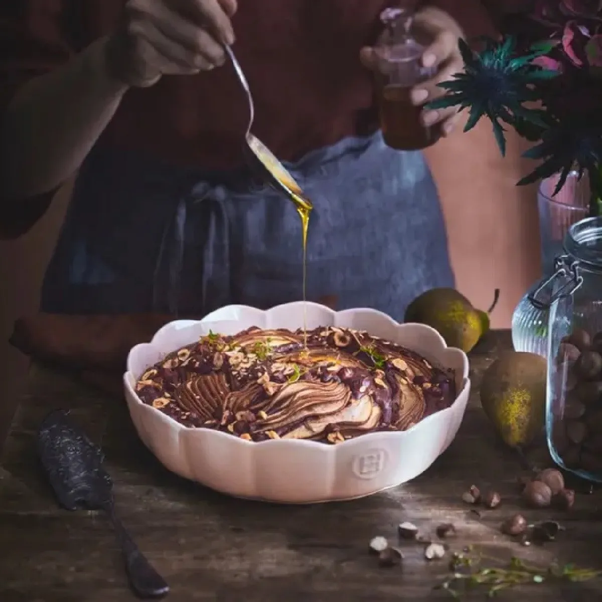 Discount Emile Henry Madeleine Taartvorm Rond Argile Ø27cm