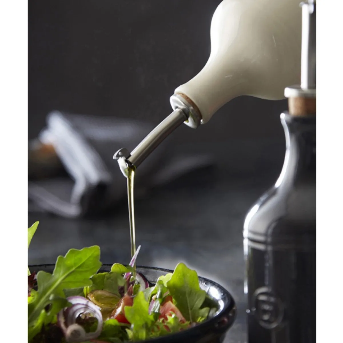 Hot Emile Henry Olie/Azijnfles Argile 0,45L