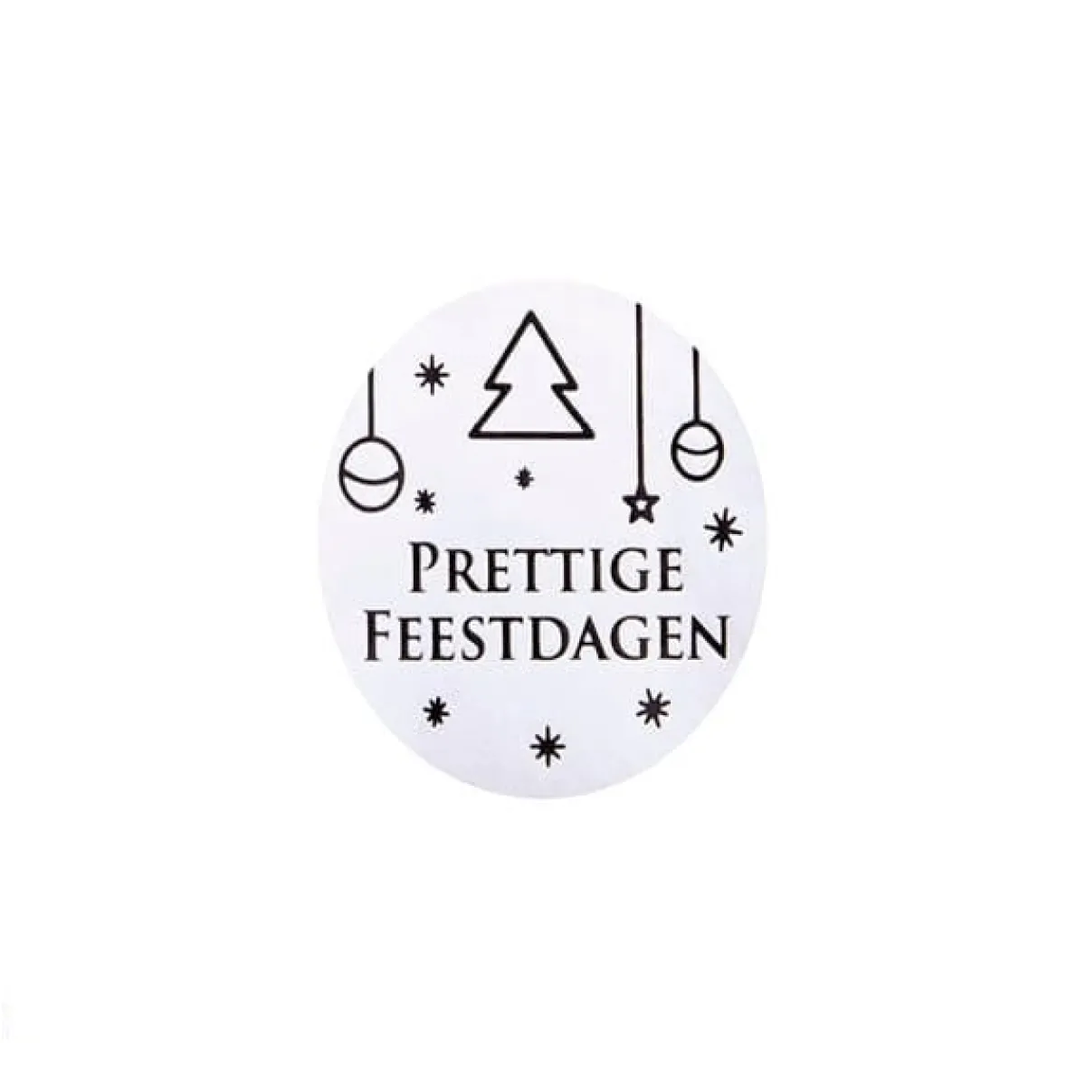 New Etiket 'Prettige Feestdagen' 500 stuks