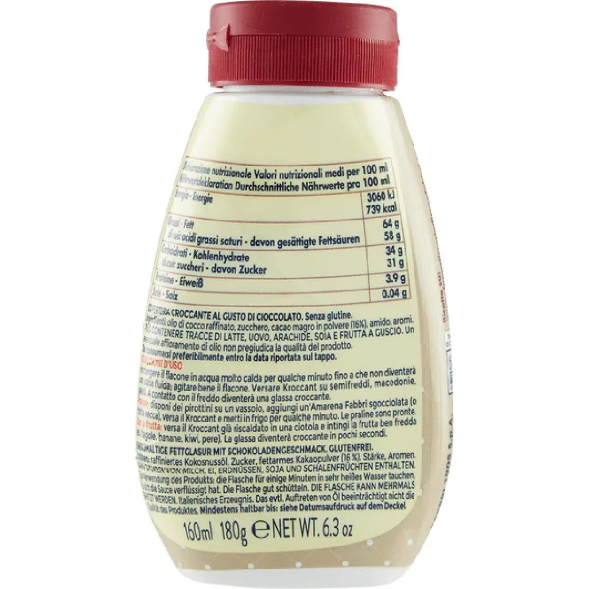 Hot Fabbri Chocolade Krokant Topping 180g