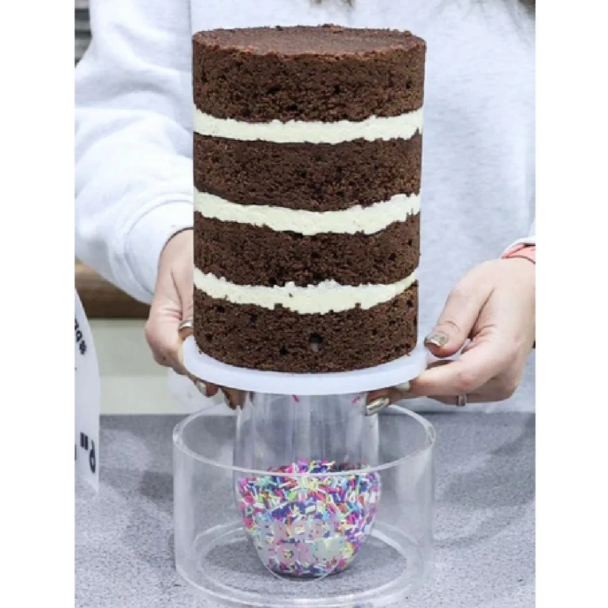 Outlet Frost Form Taart Coating Kit Rond 18cm