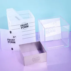 Online Frost Form Taart Coating Kit Vierkant 15cm