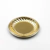 Discount Overig Gebaksschoteltje kunststof Rond-Ribbel Goud Ø86mm