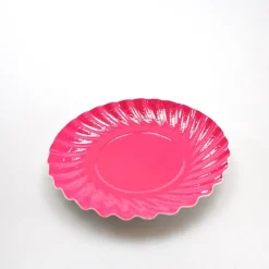 Sale Overig Gebaksschoteltje Rond Ribbel Fuchsia Ø8,8cm 100st.