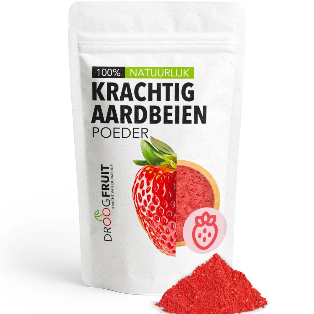 New Overig Gevriesdroogd Aardbei Poeder Krachtig 80g