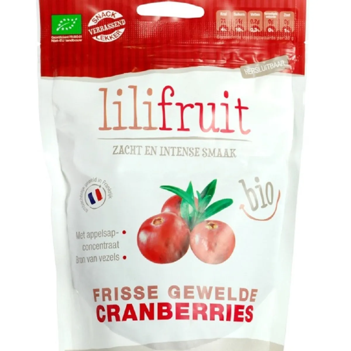 New Overig Gewelde Gedroogde Hele Cranberries Biologisch 150g