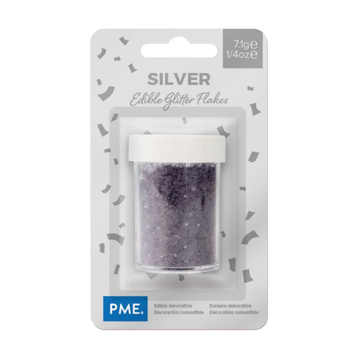 New PME Glitter strooisel Zilver 7 gram