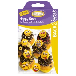 Clearance Günthart Chocoladedecoratie Smileys 15st.