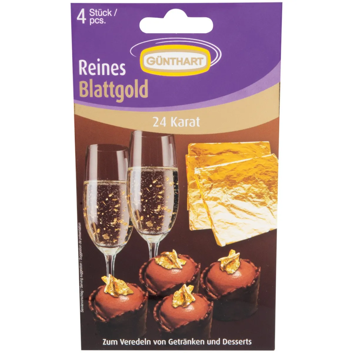 Günthart Eetbaar Bladgoud 4 sheets