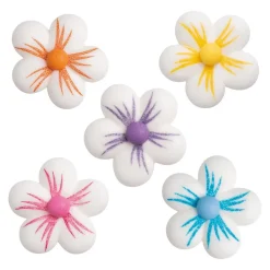 Discount Günthart Suikerdecoratie Bloemen Wit/Gekleurd 100st.