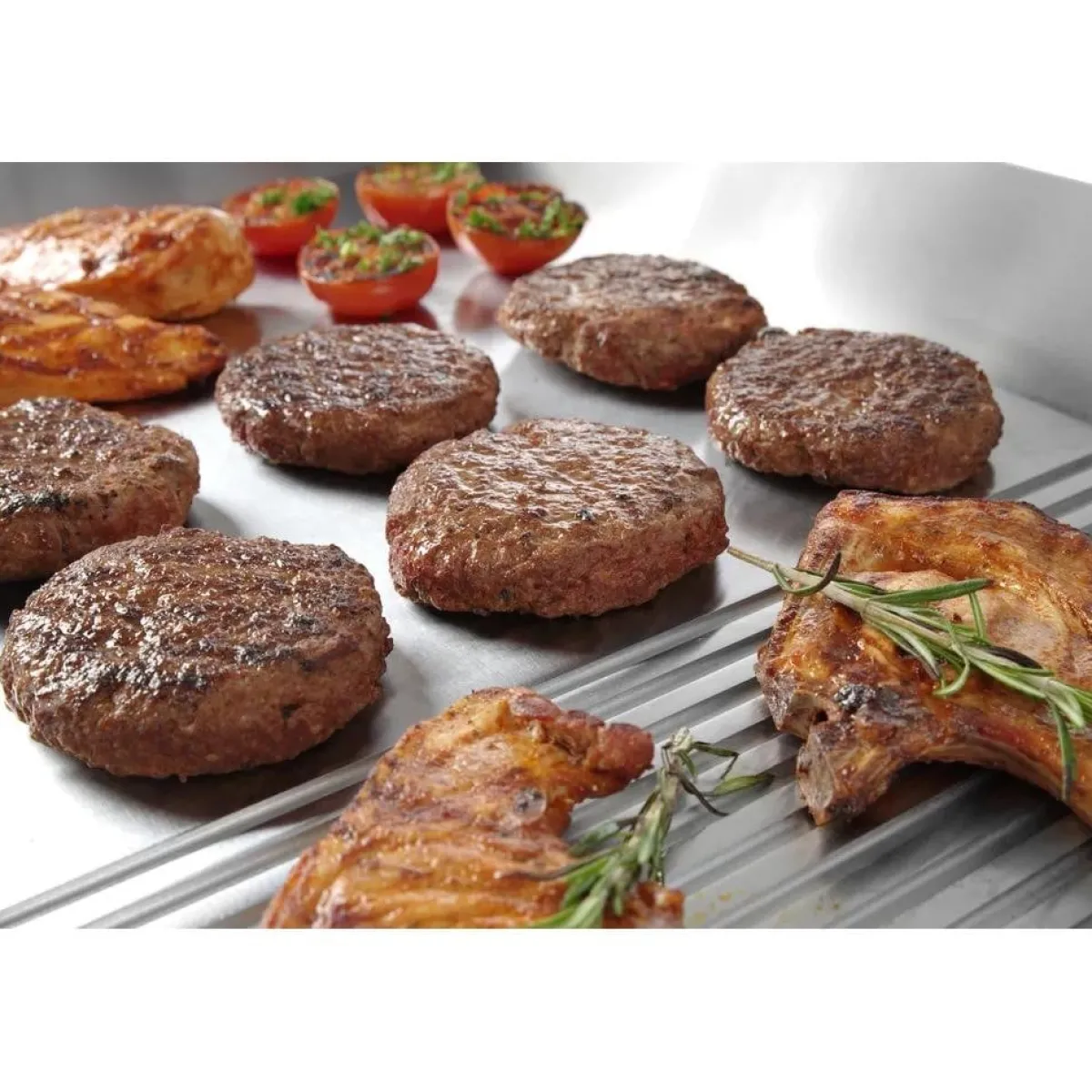 Outlet Hendi Bakplaat 1/3 geribbeld 2/3 glad 1/3 geribd 230V/3500W