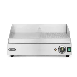 Hot Hendi Bakplaat half geribbeld 1/2 glad 1/2 geribd 230V/2400W