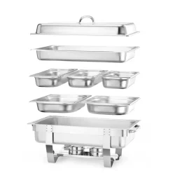 Best Hendi Chafing Dish Set + 2x GN 1/2 & 3x GN 1/3