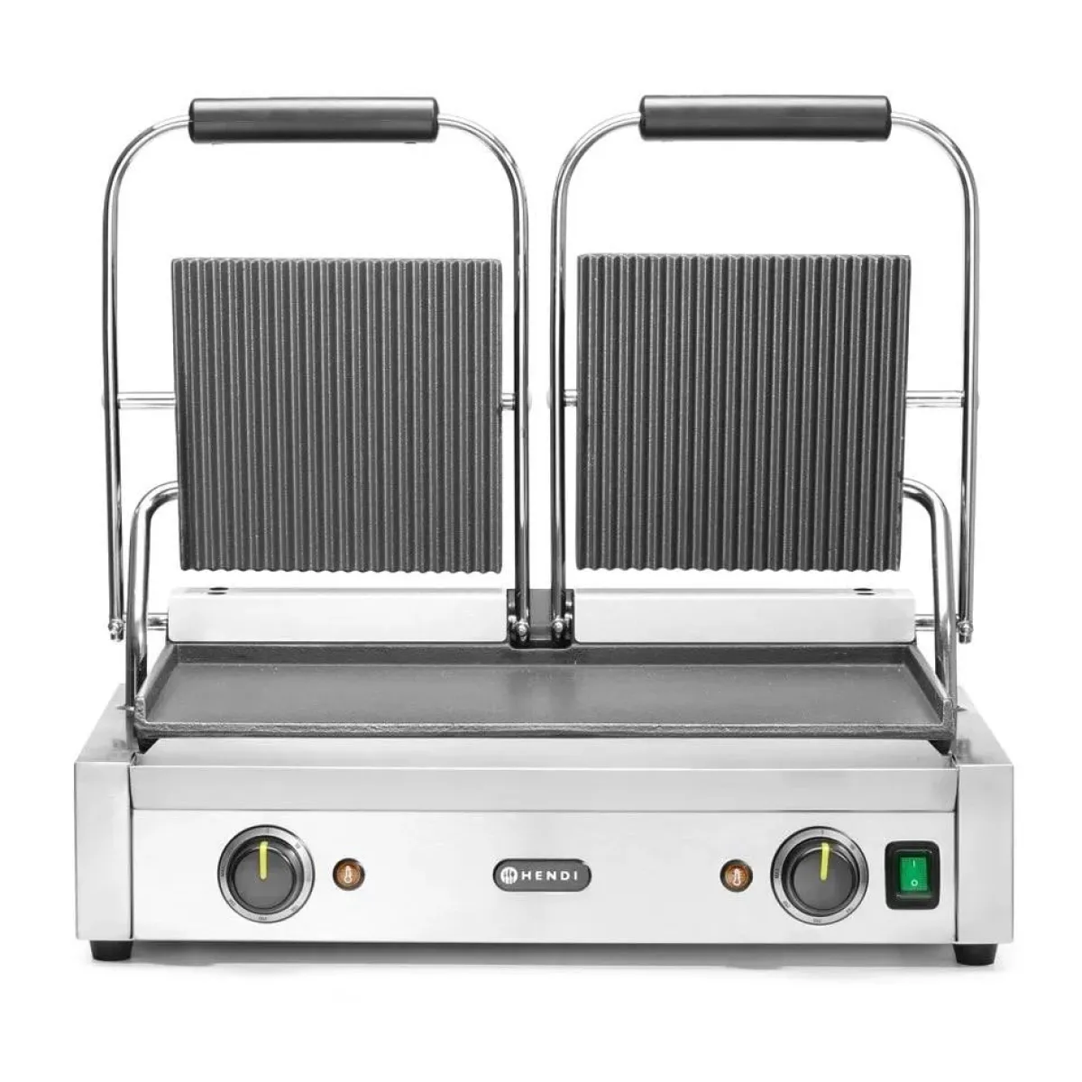 Clearance Hendi Contactgrill - dubbele versie onder glad