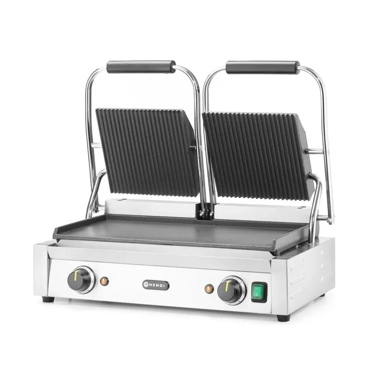 Clearance Hendi Contactgrill - dubbele versie onder glad