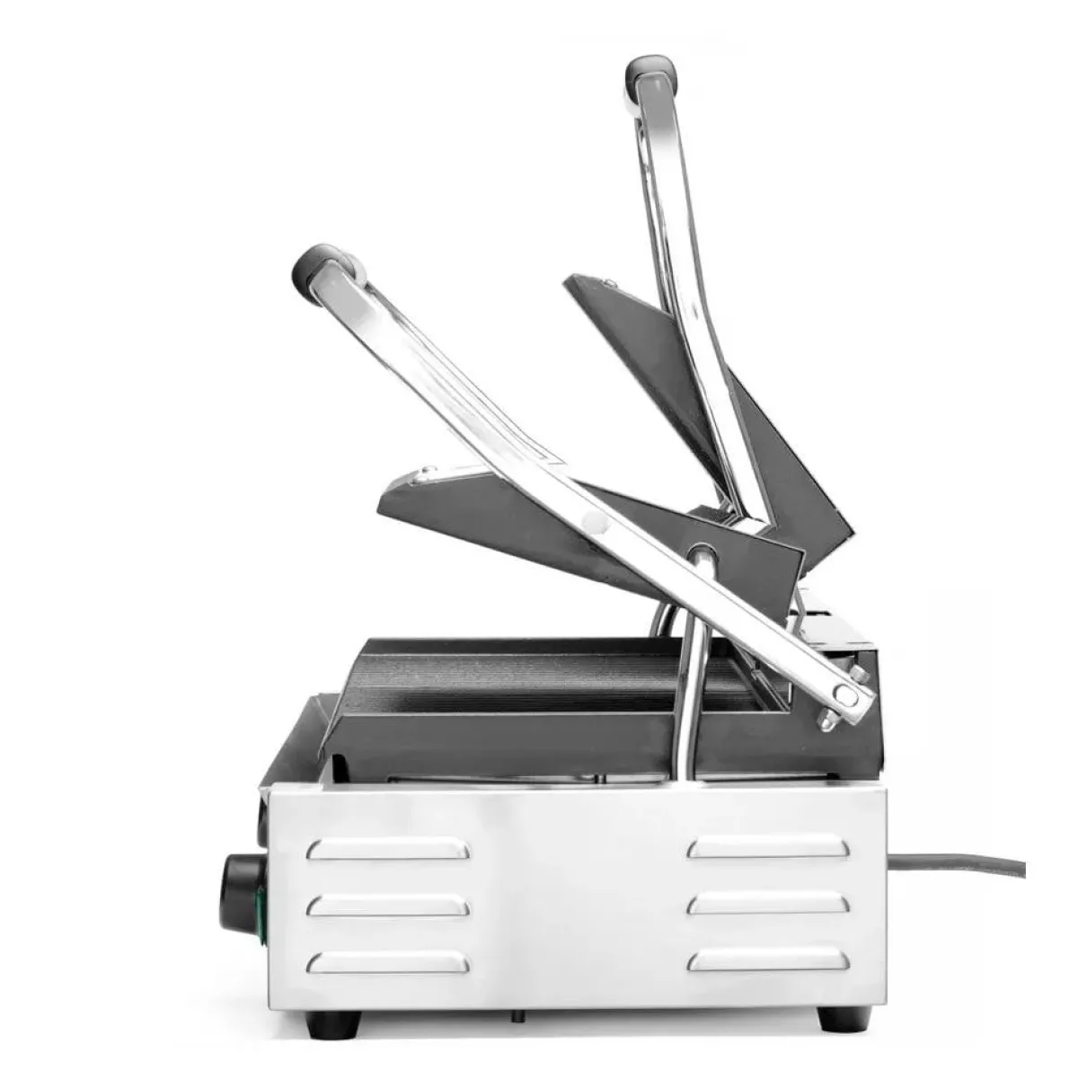 Clearance Hendi Contactgrill - dubbele versie Geheel geribd