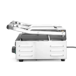 Clearance Hendi Contactgrill - dubbele versie Geheel geribd