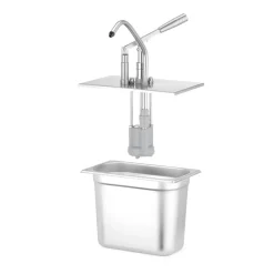 Hot Hendi Deksel met pomp voor GN-1/4 containers