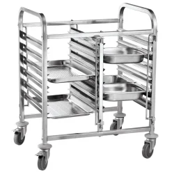 Hendi Dubbele regaalwagen - 12 x GN 1/1 810x610x(H)960mm