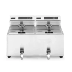 Outlet Hendi Friteuse met aftapkraan digitaal - 2 x 8L