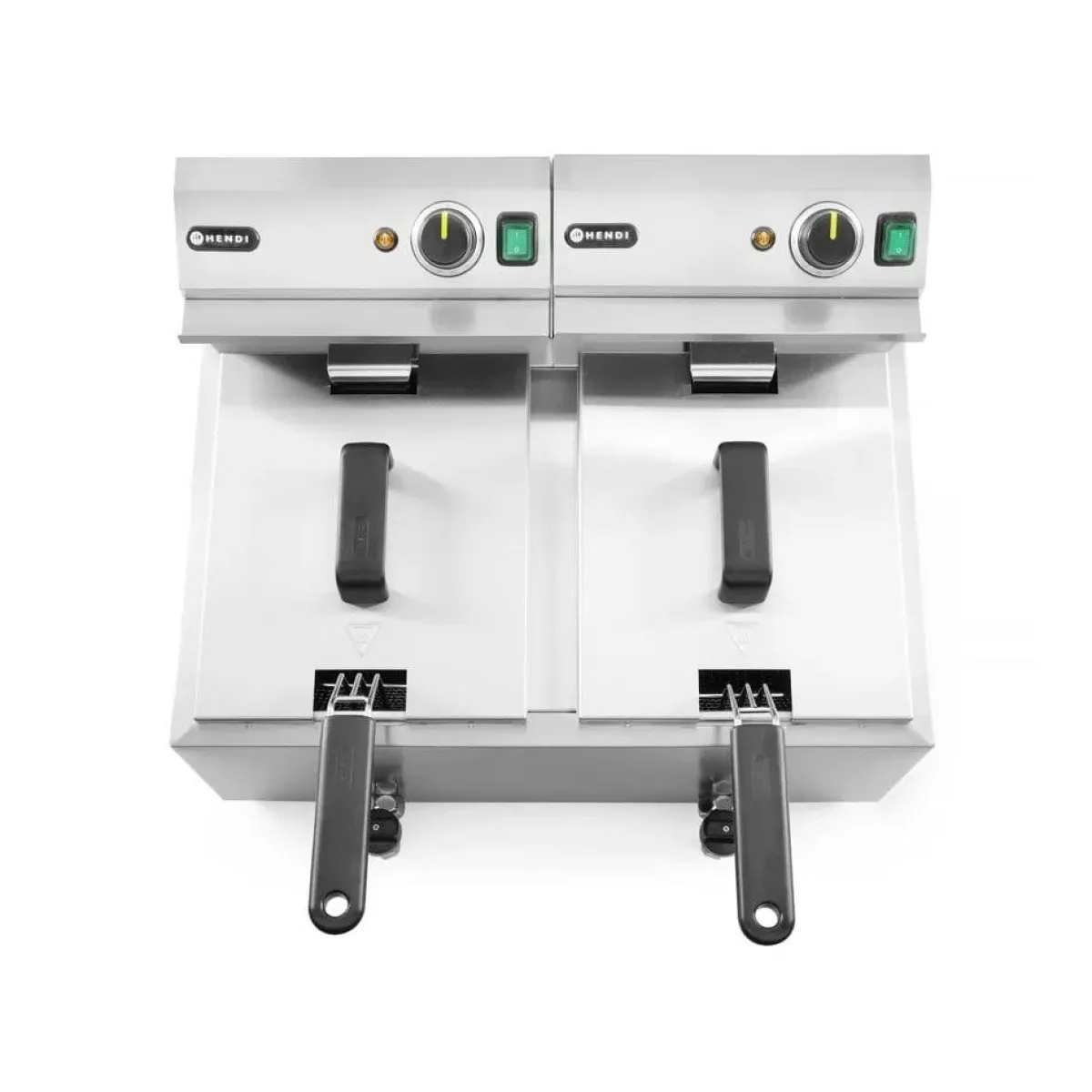 Hendi Friteuse met aftapkraan - 2 x 8L