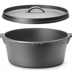 Clearance Hendi Gietijzeren Pan met Deksel Ø31cm (7,2L)