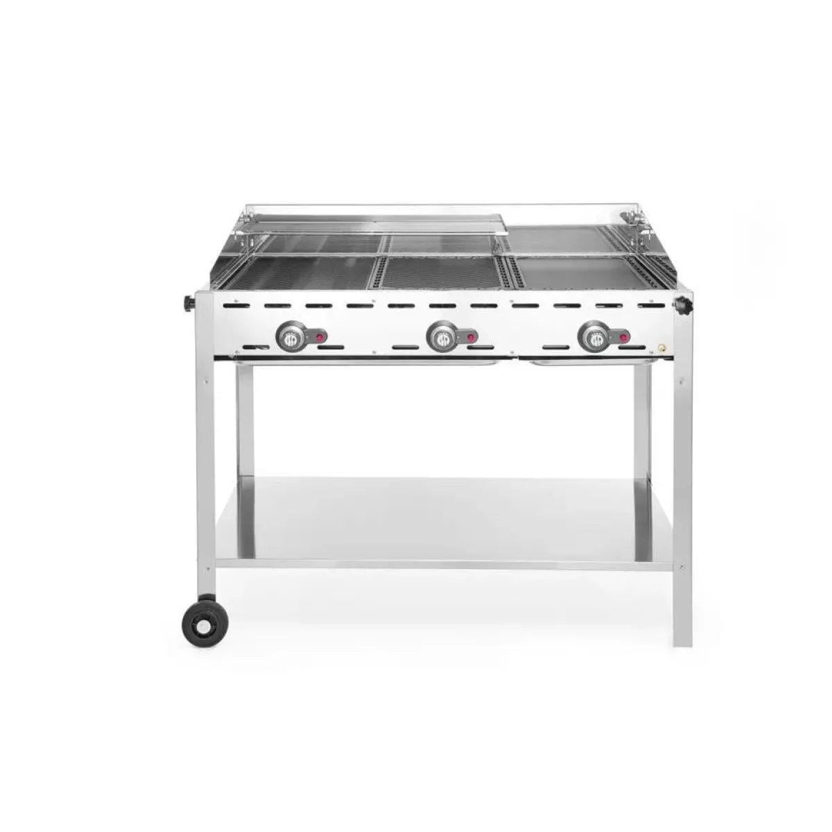 New Hendi Green Fire 3 branders incl. bakplaat + 2 GN1/1 rooster