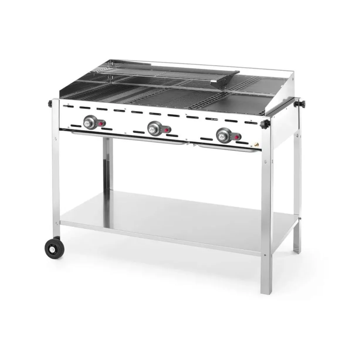 New Hendi Green Fire 3 branders incl. bakplaat + 2 GN1/1 rooster