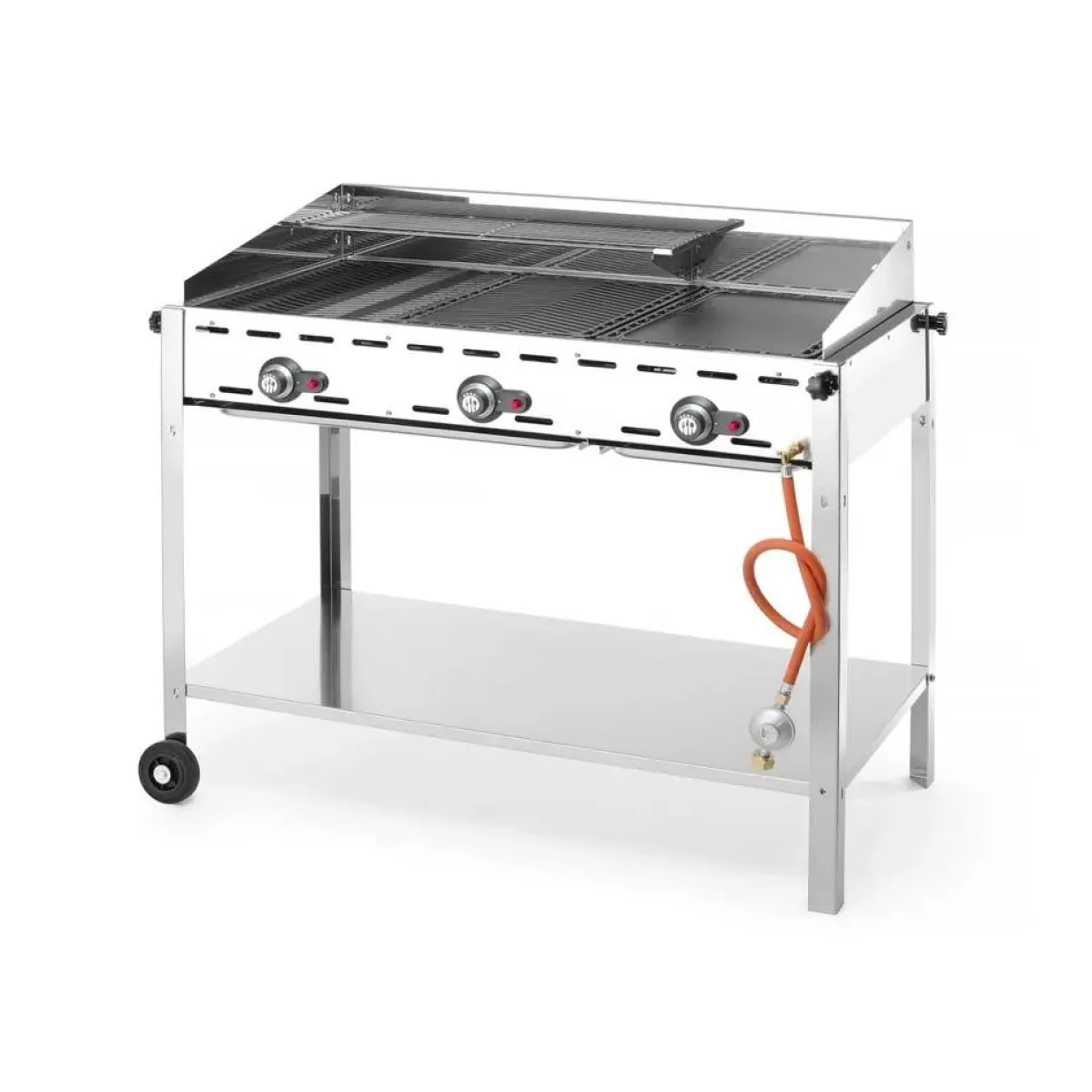 New Hendi Green Fire 3 branders incl. bakplaat + 2 GN1/1 rooster