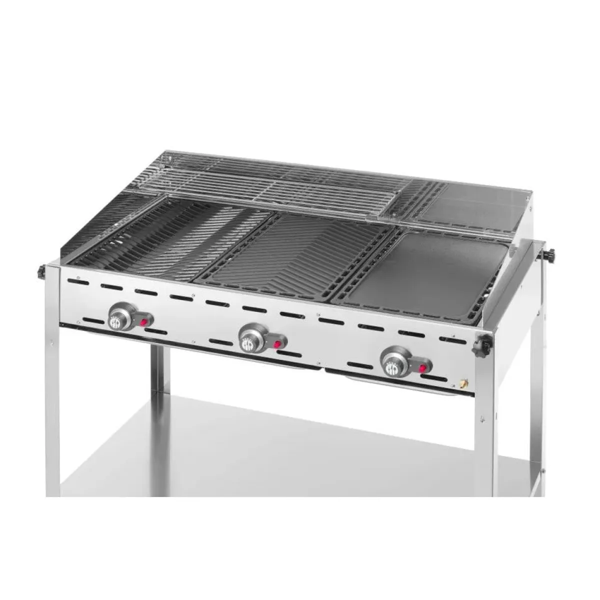 New Hendi Green Fire 3 branders incl. bakplaat + 2 GN1/1 rooster