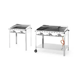 New Hendi Green Fire 3 branders incl. bakplaat + 2 GN1/1 rooster