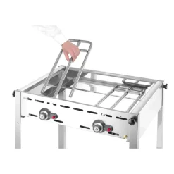 Best Hendi Green Fire 2 branders incl. bakplaat + GN 1/1 rooster