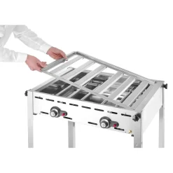 Best Hendi Green Fire 2 branders incl. bakplaat + GN 1/1 rooster