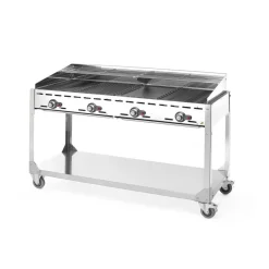 Discount Hendi Green Fire 4 branders- 2 bakplaten + 2 GN1/1 roosters