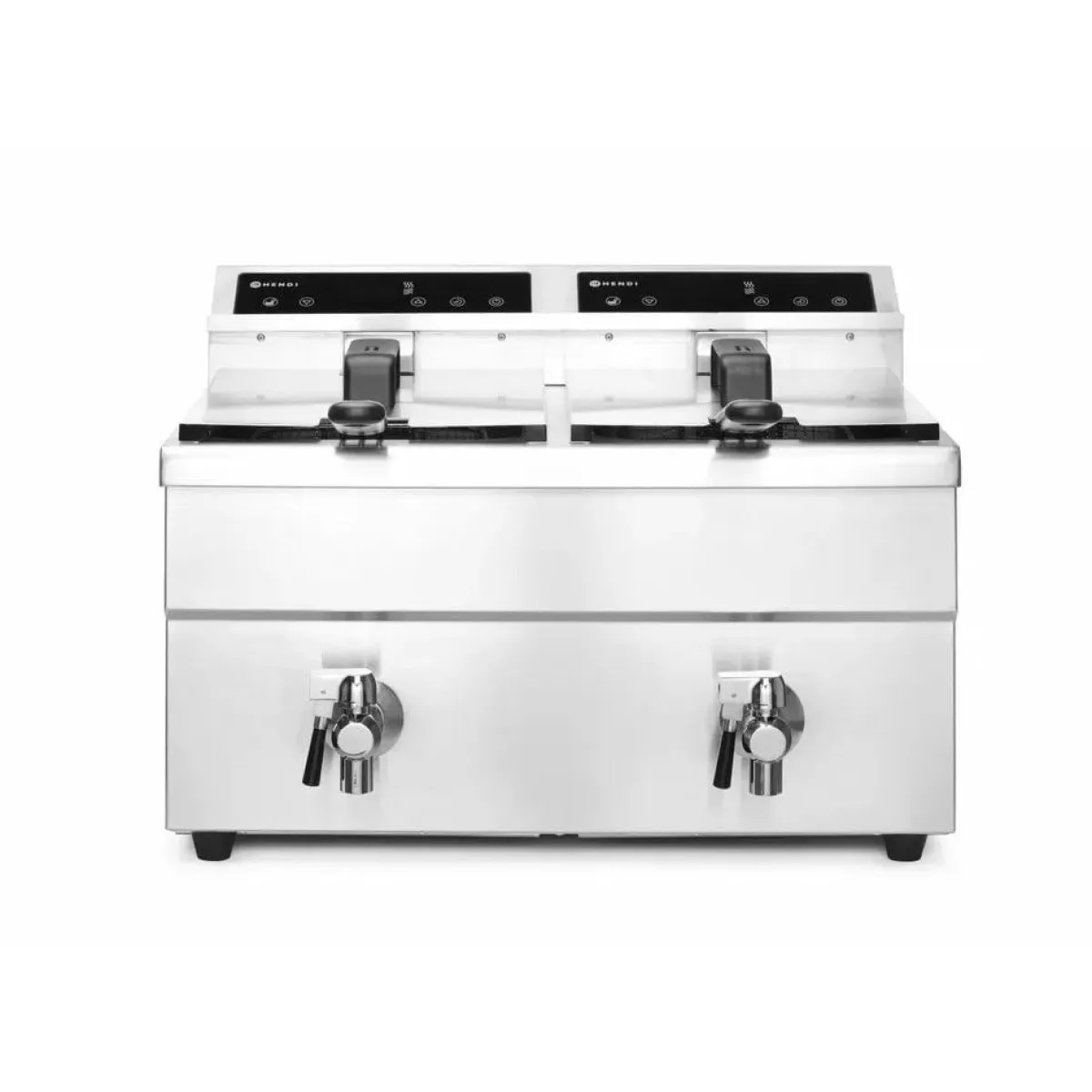Clearance Hendi Inductie friteuse met aftapkraan - 2 x 8L