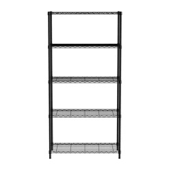 Best Hendi Opbergrek met 5 schappen Zwart