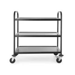 Online Hendi Serveerwagen mat zwart 3 plateaus