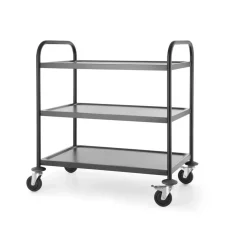 Online Hendi Serveerwagen mat zwart 3 plateaus