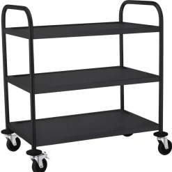 Online Hendi Serveerwagen mat zwart 3 plateaus