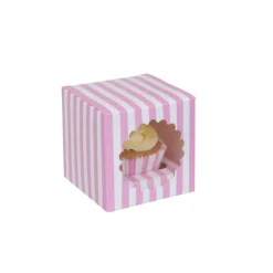 House of Marie HoM Cupcake Doosje 1 Circus (incl. tray met venster) 3st.